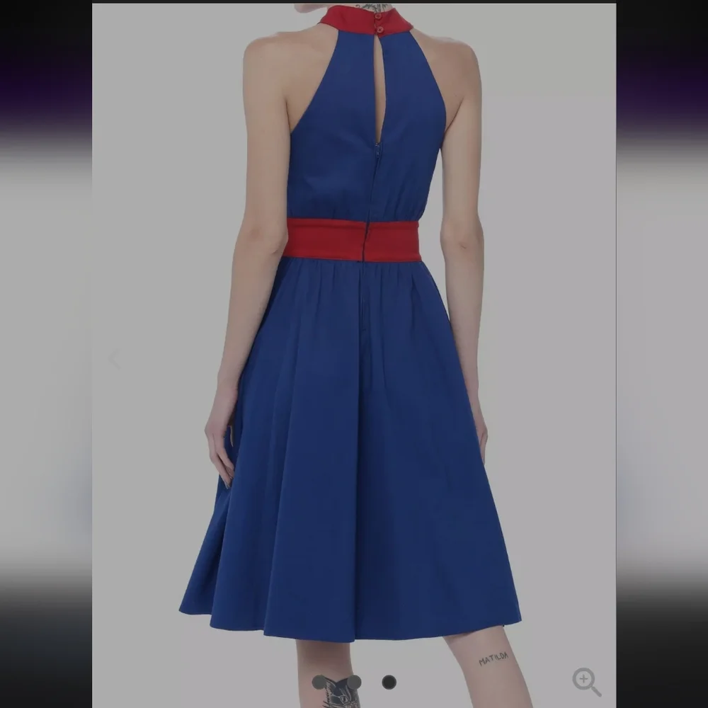 Her Universe Marvel Captain Carter Halter Dress - Picture 3 of 15